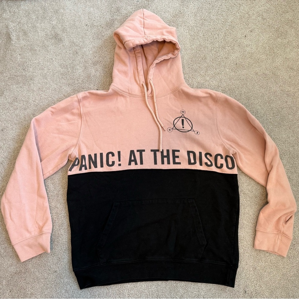 Panic! At The Disco Pray For The Wicked Unisex Hoodie Peach Black Size Medium